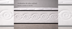 Colchón SIMPUR AMAZONE de muelles ensacados con acolchado premium, firmeza media alta y diseño