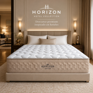 SIMPUR Colchón HORIZON de Muelles Ensacados y viscoelástica, 25 cm o 30 cm, Fabricado en España